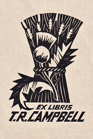 Seller image for "Ex Libris T.R. Campell" - Exlibris ex-libris Ex Libris Australia Australien bookplate for sale by Antiquariat Steffen V�lkel GmbH