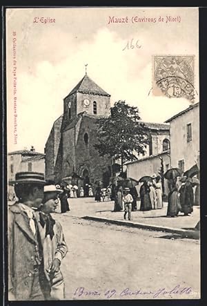 Carte postale Mauzé, L`Eglise