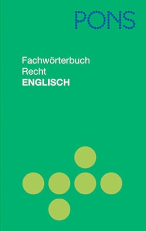 Seller image for PONS Fachwrterbuch Recht: Englisch-Deutsch/Deutsch-Englisch for sale by Studibuch