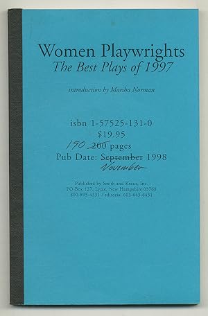 Bild des Verkufers fr Women Playwrights: The Best Plays of 1997 zum Verkauf von Between the Covers-Rare Books, Inc. ABAA