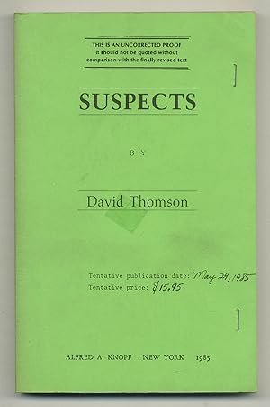 Seller image for Suspects for sale by Between the Covers-Rare Books, Inc. ABAA