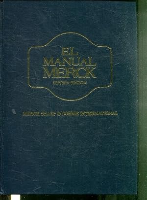 Seller image for EL MANUAL MERCK DE DIAGNOSTICO Y TERAPEUTICA. for sale by Libros Ambig