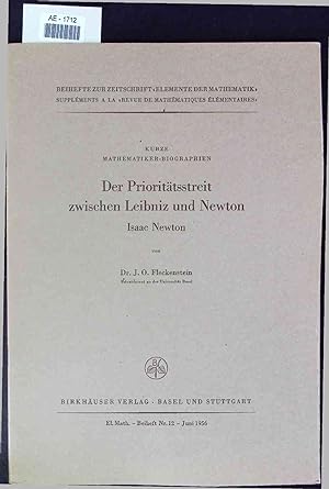 Bild des Verkufers fr Der Priorittsstreit zwischen Leibniz und Newton. Beiheft Nr. 12 zum Verkauf von Antiquariat Bookfarm