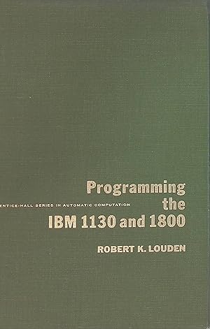 Seller image for Programming the IBM 1130 and 1800 for sale by books4less (Versandantiquariat Petra Gros GmbH & Co. KG)