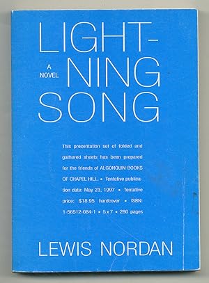 Bild des Verkufers fr Lightning Song zum Verkauf von Between the Covers-Rare Books, Inc. ABAA