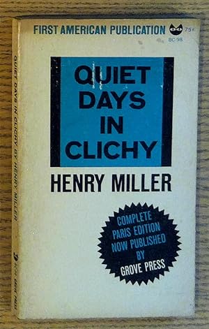 Seller image for Quiet Days in Clichy for sale by Pistil Books Online, IOBA