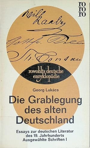 Bild des Verkufers fr Die grablegung des alten Deutschland. (Nr. 276) zum Verkauf von books4less (Versandantiquariat Petra Gros GmbH & Co. KG)