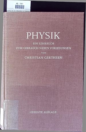 Image du vendeur pour Physik. Ein Lehrbuch zum Gebrauch Neben Vorlesungen. Siebente Auflage mis en vente par Antiquariat Bookfarm