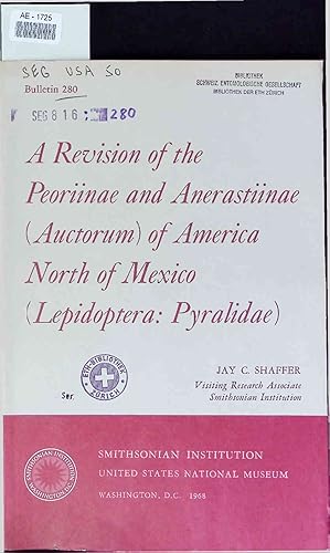 Imagen del vendedor de A Revision of the Peoriinae and Anerastiinae (Auctorum) of America North of Mexico (Lepidoptera: Pyralidae). Bulletin 280 a la venta por Antiquariat Bookfarm