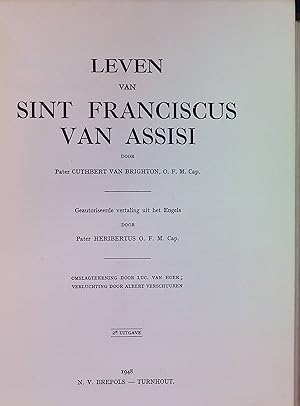 Imagen del vendedor de Leven van Sint Franciscus van Assisi a la venta por books4less (Versandantiquariat Petra Gros GmbH & Co. KG)