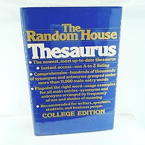 Seller image for The Random House Thesaurus for sale by Cat On The Shelf