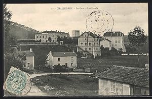 Carte postale Chalindrey, La Gare et les Hôtels