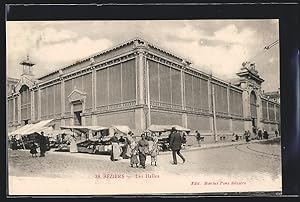 Carte postale Beziers, Les Halles