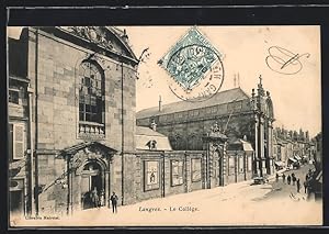 Carte postale Langres, Le Collège