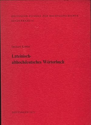 Lateinisch-althochdeutsches Wörterbuch