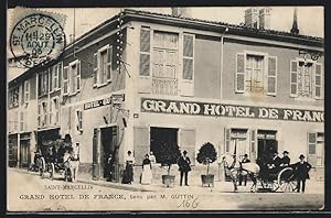 Carte postale Saint-Marcellin, Grand Hotel de France