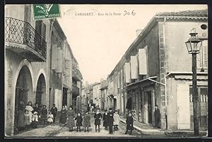 Carte postale Gabarret, Rue de la Poste
