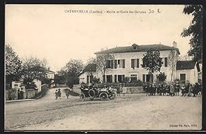 Carte postale Orthevielle, Mairie et Ecole des Gracons