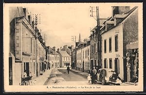 Carte postale Bannalec, La Rue de la Gare