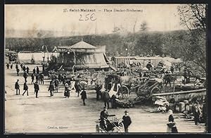 Carte postale Saint-Maixent, Place Denfert-Rochereau