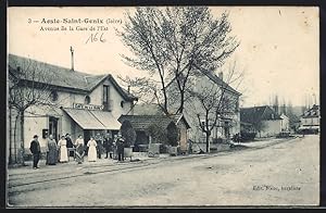 Carte postale Aoste-Saint-Genix, Avenue de la Gare de l`Est