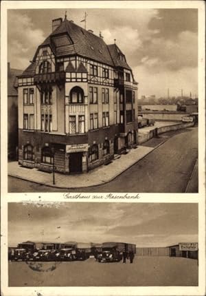 Ansichtskarte / Postkarte Bielefeld, Gasthaus zur Rasenbank, Inh. Fritz Rothschild, Königstraße 6...