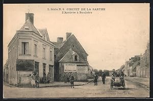 Carte postale Bouloire, vue de la rue avec Anwohnern