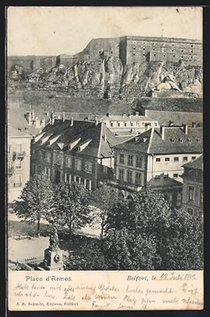 Carte postale Belfort, Place d`Armes