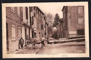 Carte postale Belesta, Avenue de Quillan