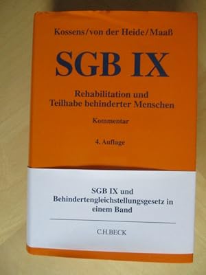 Seller image for SGB IX & Rehabilitation und Teilhabe behinderter Menschen mit Behindertengleichstellungsgesetz. for sale by Brcke Schleswig-Holstein gGmbH