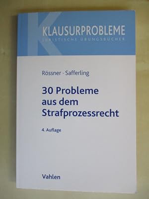 Bild des Verkufers fr 30 Probleme aus dem Strafprozessrecht zum Verkauf von Brcke Schleswig-Holstein gGmbH