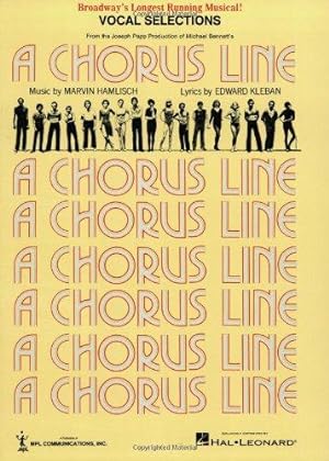 Bild des Verkufers fr A Chorus Line: A Chorus Line - Vocal Selections zum Verkauf von WeBuyBooks