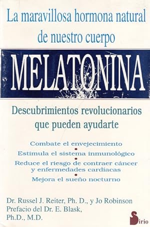 Seller image for MELATONINA. LA MARAVILLOSA HORMONA NATURAL DE NUESTRO CUERPO for sale by Librera Vobiscum