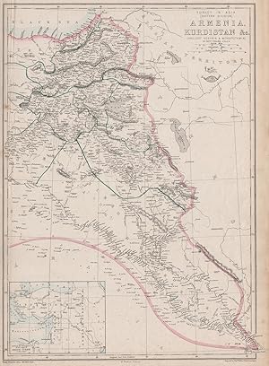Turkey in Asia (Eastern Division) Armenia, Kurdistan &c. (Ancient Assyria & Mesopotamia); Inset M...