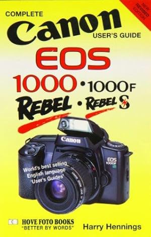 Immagine del venditore per Canon EOS 1000 and EOS 1000F (Hove User's Guide) venduto da WeBuyBooks