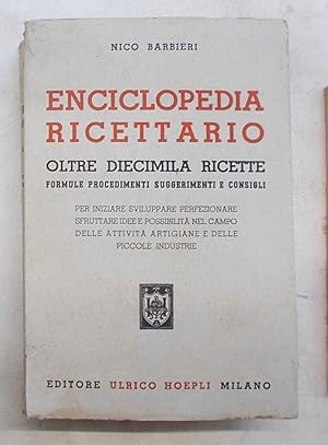 Imagen del vendedor de Enciclopedia ricettario. Oltre diecimila ricette. a la venta por S.B. Il Piacere e il Dovere