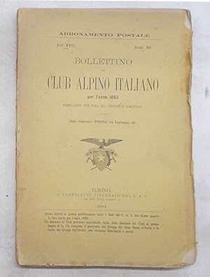 Bollettino del Club Alpino Italiano. N. 50. Anno 1883.