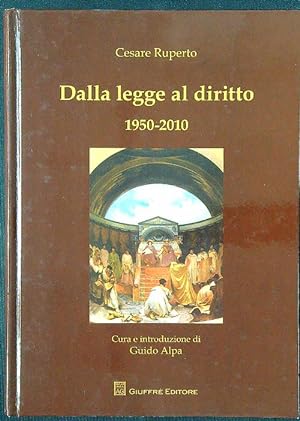 Image du vendeur pour Dalla legge al diritto 1950-2010 mis en vente par Librodifaccia