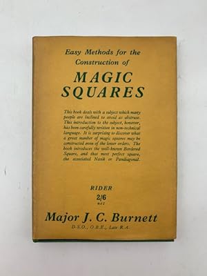 Seller image for Easy Methods for the construction of the magic squares for sale by Coenobium Libreria antiquaria