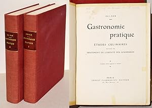 Image du vendeur pour GASTRONOMIE PRATIQUE : TUDES CULINAIRES suivies du Traitement de l'obsit des gourmands, 2 vol. mis en vente par Librairie l'Art et l'Affiche