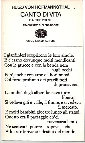 Canto Di Vita e Altre Poesie