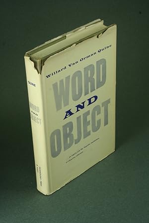 Bild des Verkufers fr Word and object. zum Verkauf von Steven Wolfe Books