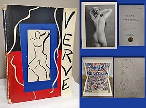 Seller image for VERVE, VOLUME 1, NUMBER 1 REVUE ARTISTIQUE ET LITTERAIRE PARAISSANT quatre fois par an. N 1. December 1937. [with 4 lithographs by Fernand Leger, Joan Miro, Abraham Rattner, and Francisco Bores] for sale by TBCL The Book Collector's Library