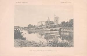 Image du vendeur pour Vue de l'Abbaye de Solesmes (Sarthe). mis en vente par Wittenborn Art Books