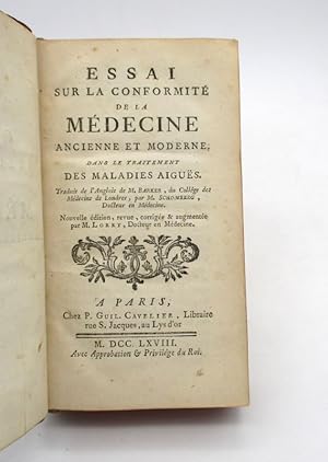 Essai sur la conformité de la médecine ancienne et moderne dans le traitement des maladies aiguës