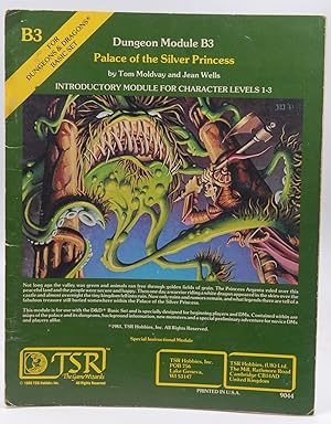 Immagine del venditore per Palace of the Silver Princess (AD&D Fantasy Roleplaying, Module B3) venduto da Chris Korczak, Bookseller, IOBA