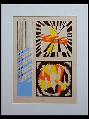 OKOLOW, FRENCH ART DECO ORNAMENTS, POCHOIR - 1929 - ABSTRACT ART