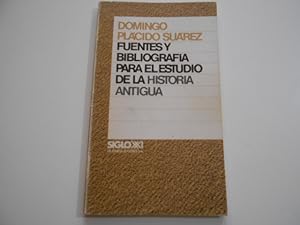 Image du vendeur pour Fuentes y bibliografa para el estudio de la historia antigua mis en vente par Librera Camino Bulnes