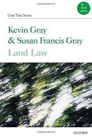Bild des Verkufers fr Land Law (Core Texts Series) zum Verkauf von WeBuyBooks