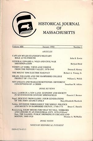 Seller image for Historical Journal of Massachusetts: Volume XIII, Number 1, January 1985 for sale by UHR Books